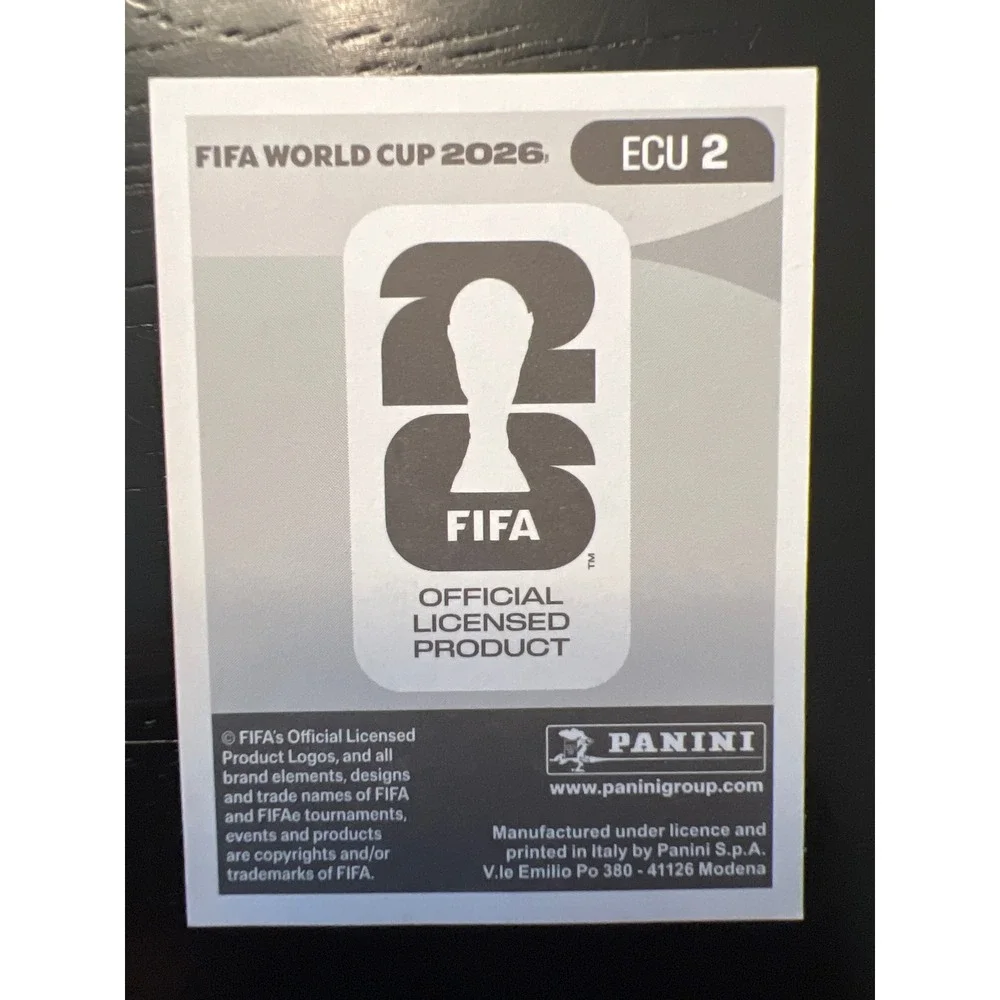 Panini FIFA World Cup 2026 Ecuador Hernan Galindez Sticker ECU 2 Orange Border